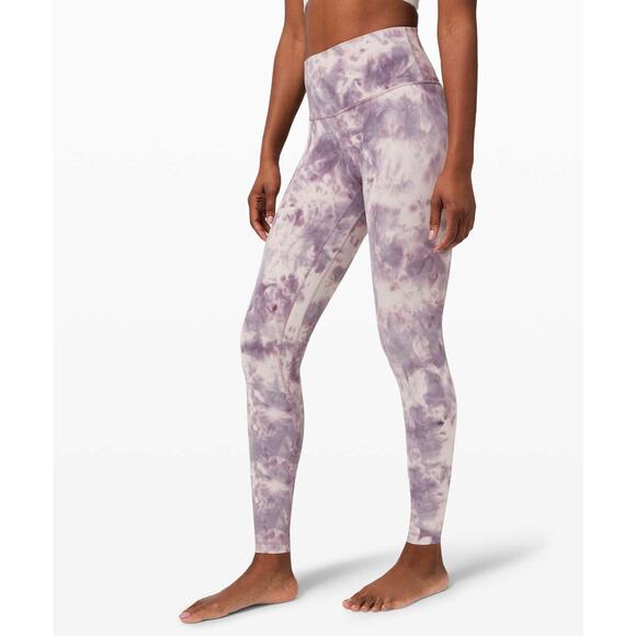 Lululemon Align Pant 25" Size 2 Diamond Dye Pink Bliss Graphite Purple Pink - Picture 1 of 8